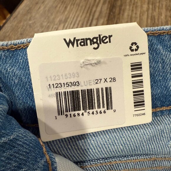 NWT Wrangler wrock 672 high rise kick flare jeans 27 / 28 Free People - Picture 3 of 5